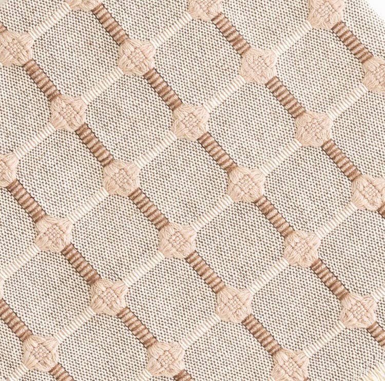 Hopsack Pattern Hand Finished Tablecloth 118" x 55"