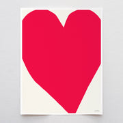 Big Red Heart Art Print 8"x10"