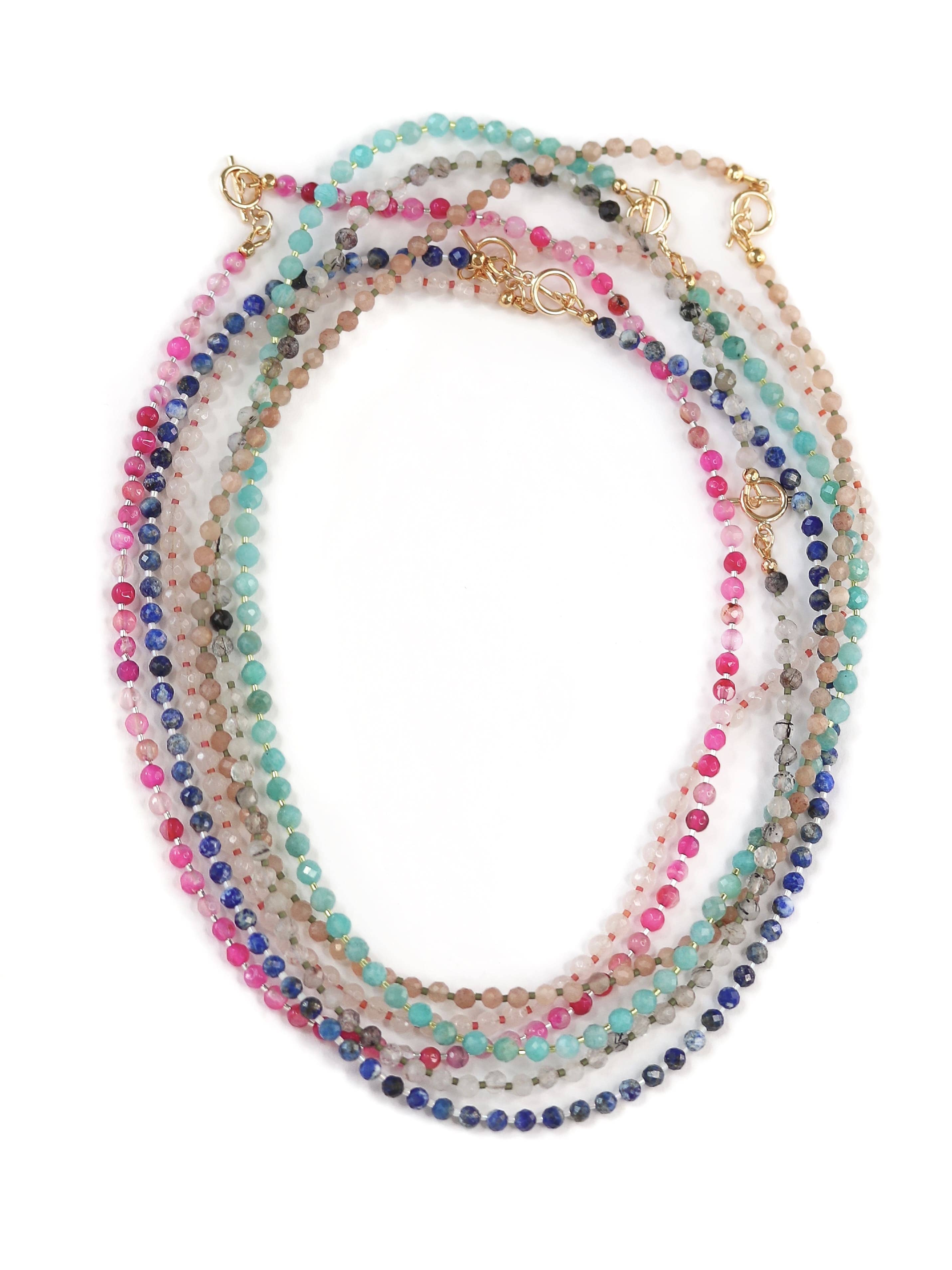 Shannon Candy Necklace - Handmade Semiprecious Gemstones