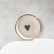 22k Gold Heart Handmade Ring Dish