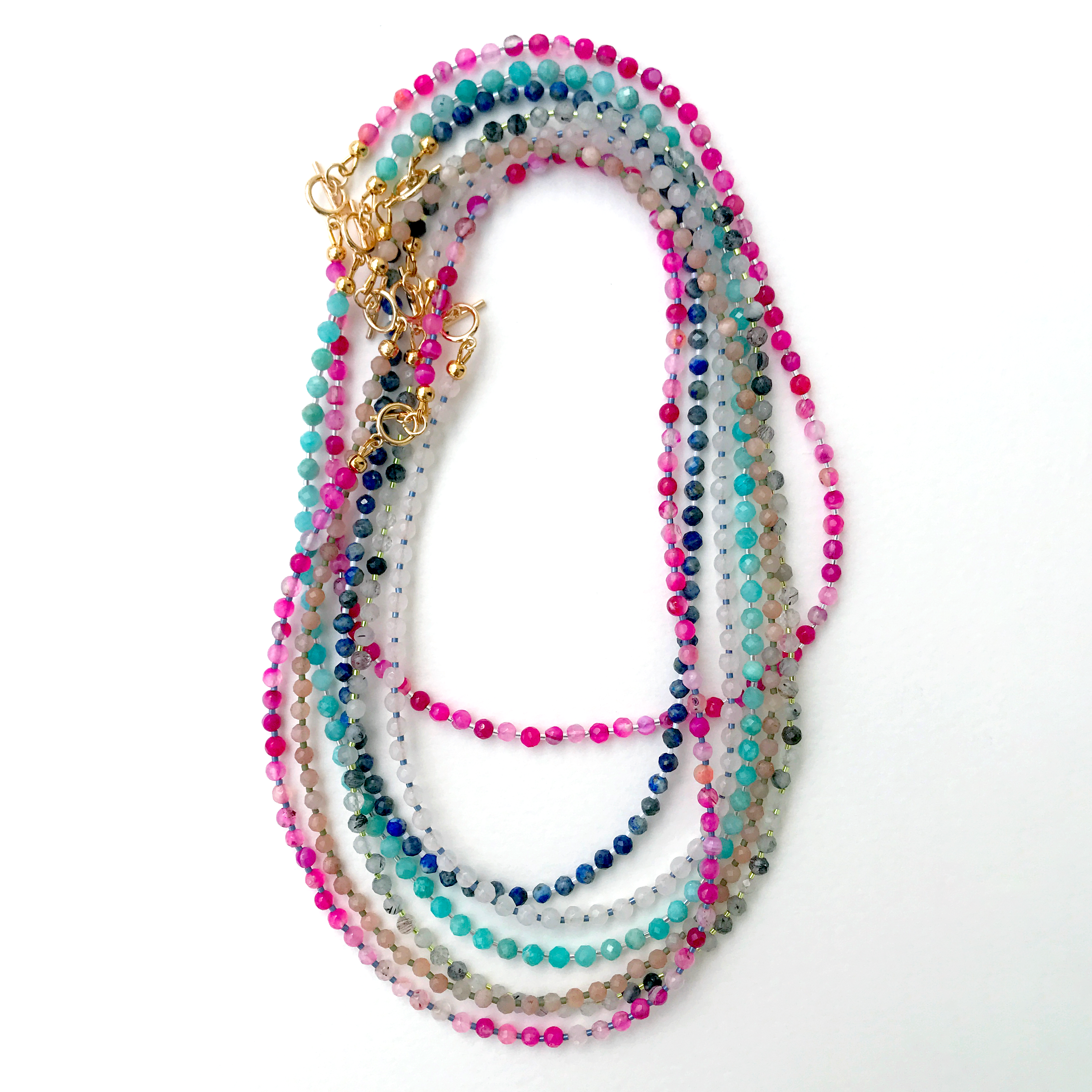 Shannon Candy Necklace - Handmade Semiprecious Gemstones