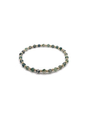 Elley Bracelet - Handmade from Moss Green Agate Gemstones