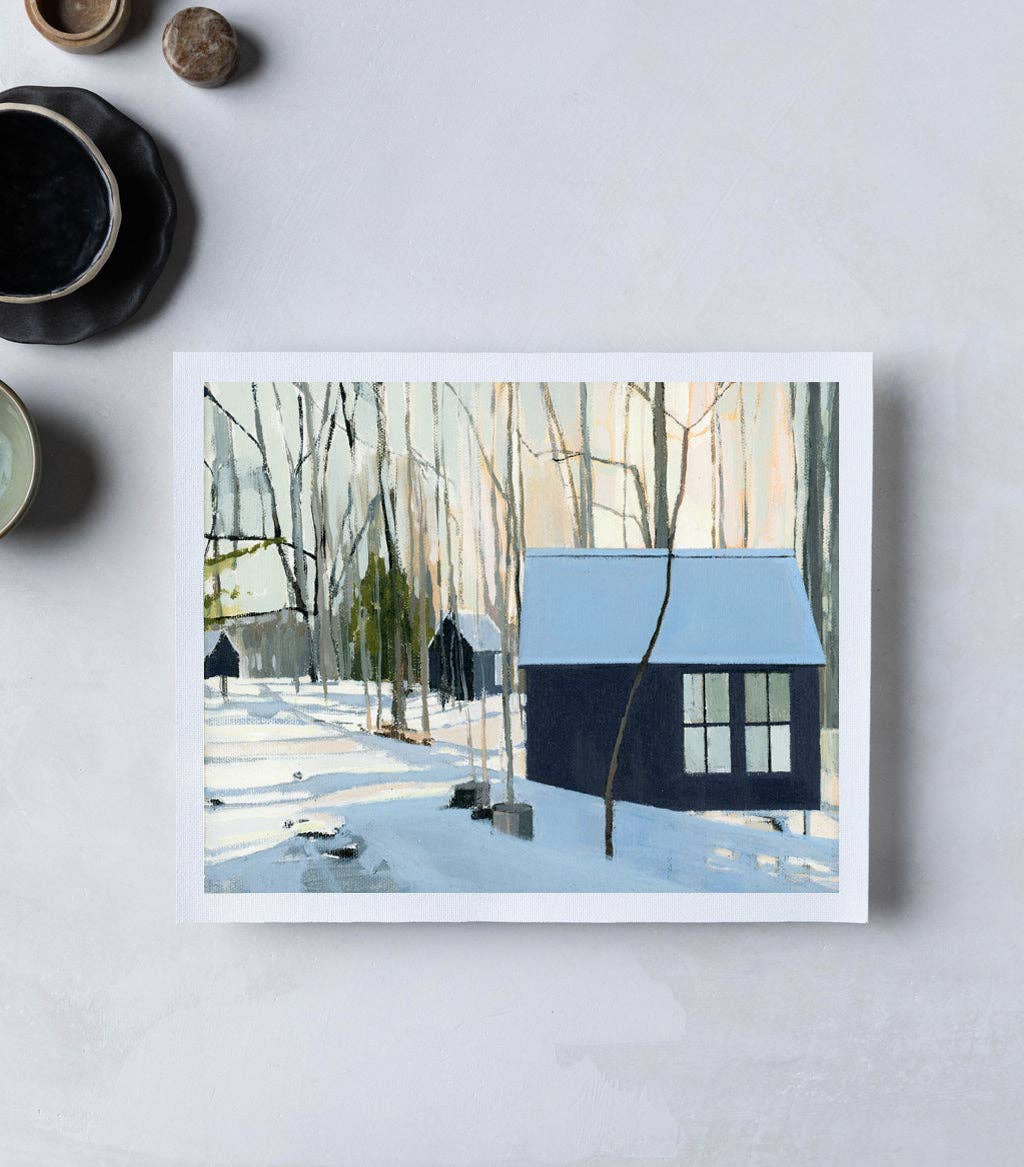 The Lost Kitchen Cabins | Art Print on Canvas