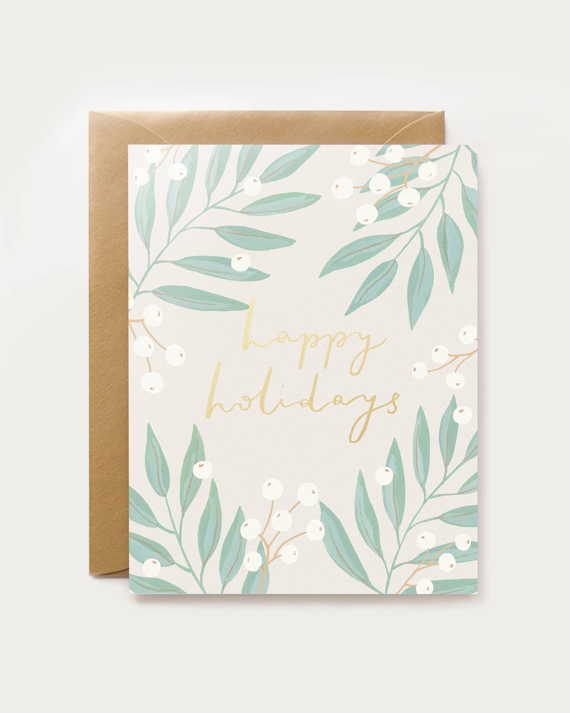 Snowberries Happy Holidays Card