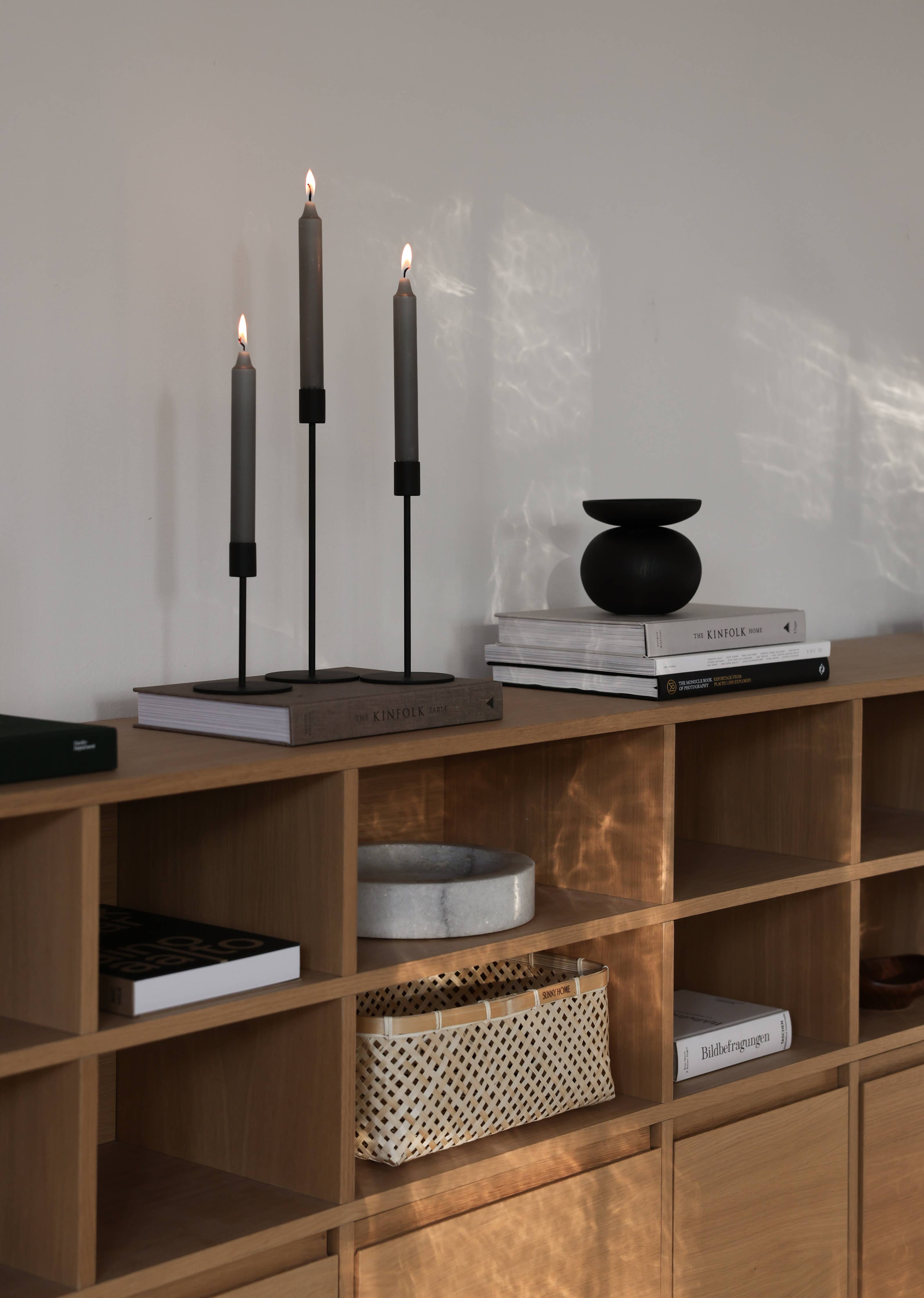 Matte Black Candle Holders