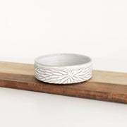 Carved Straight Sided Stoneware Bowl