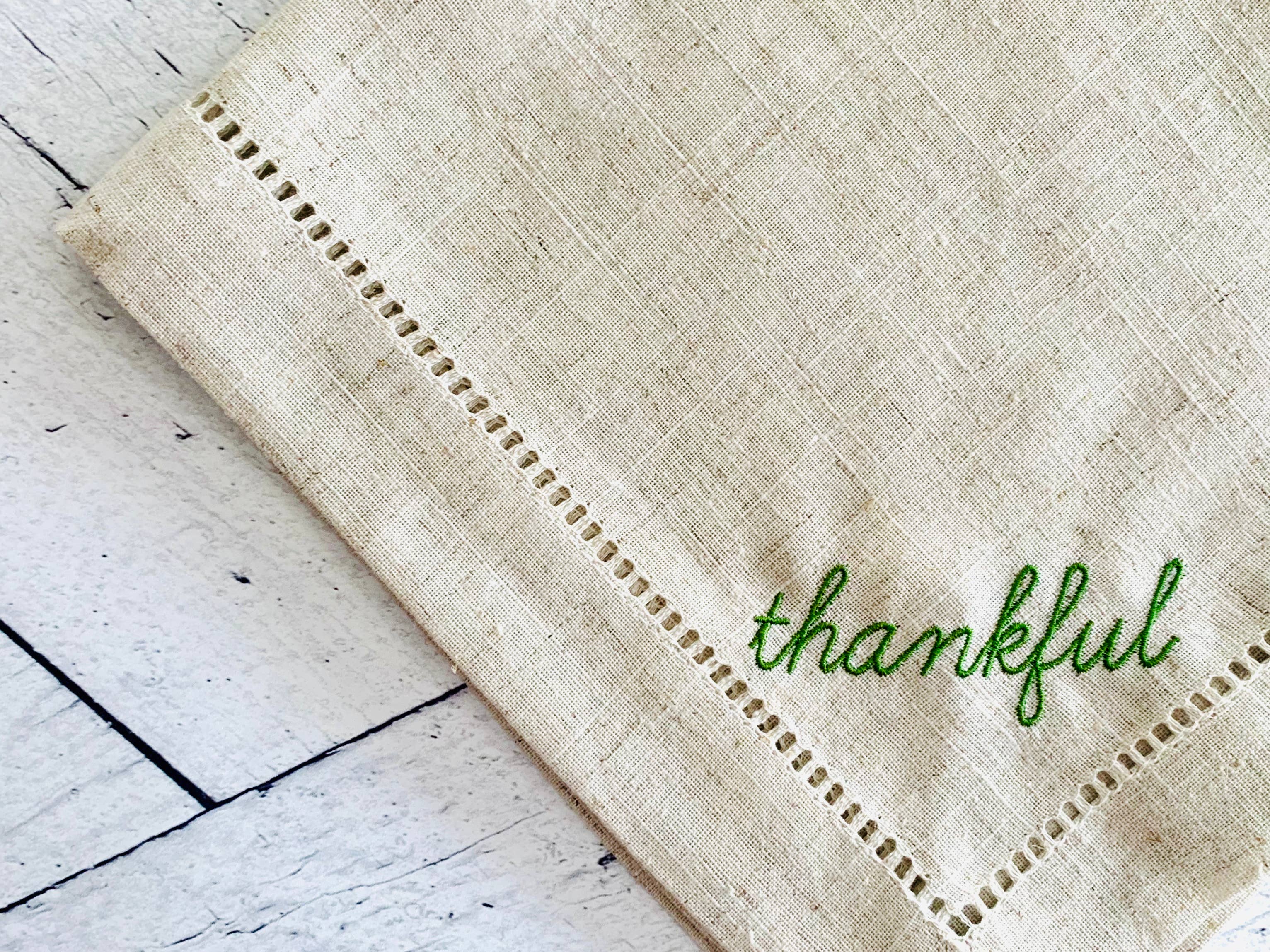 Thankful Cloth Napkins - Set of Four