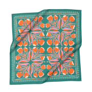 Green and Orange Cotton Bandana