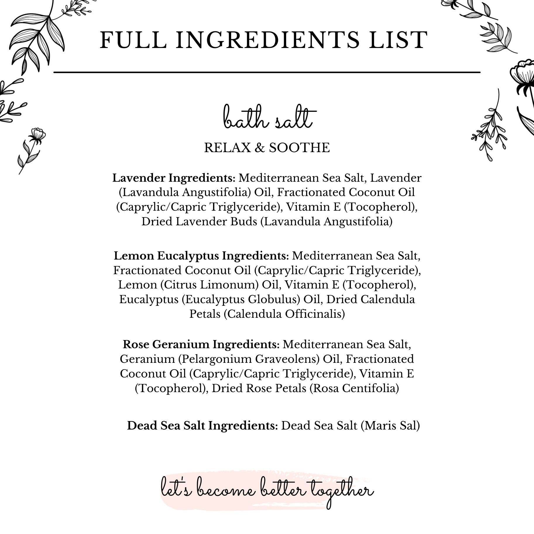 Rose Geranium Bath Salt