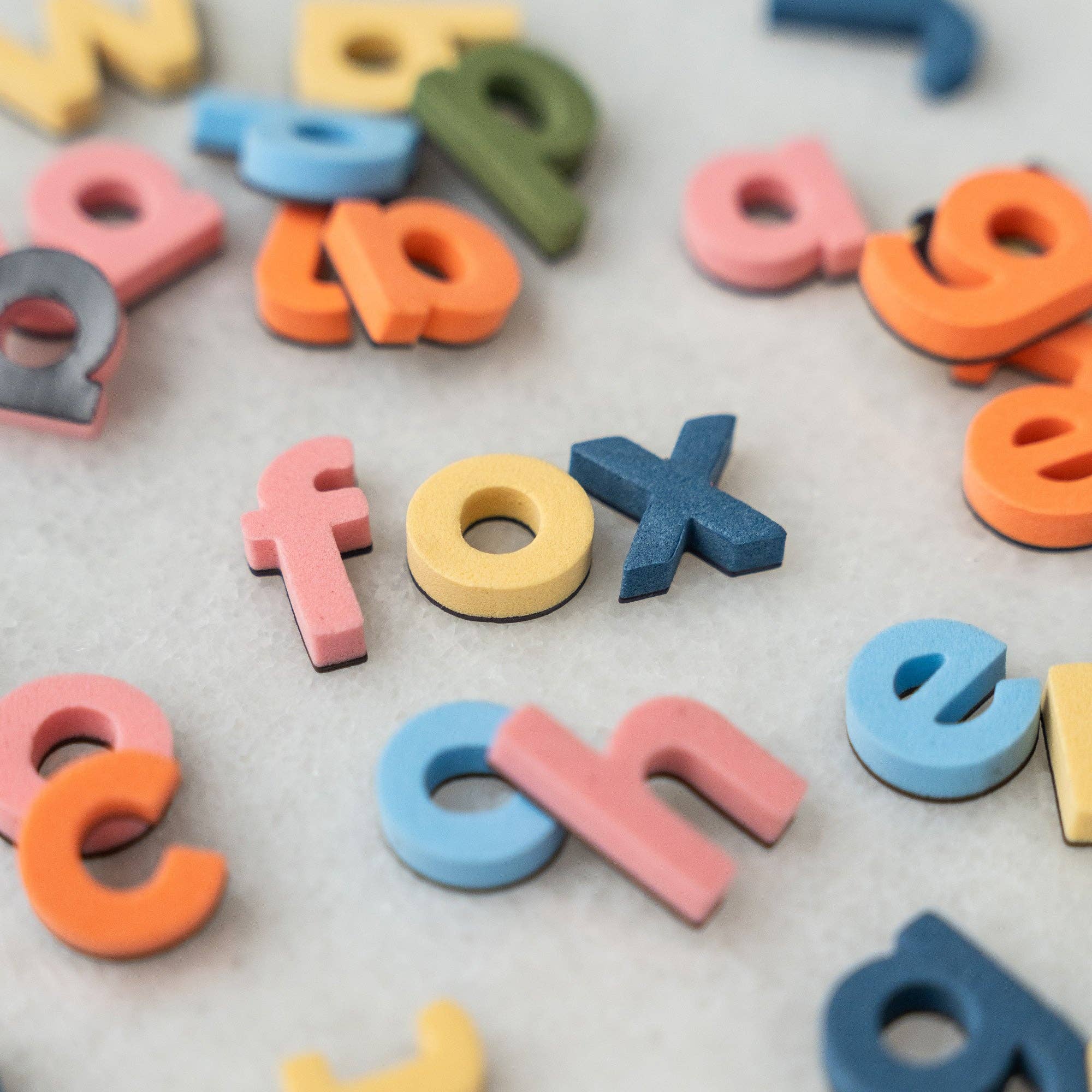 Rainbow Mod Lowercase Magnetic Letters