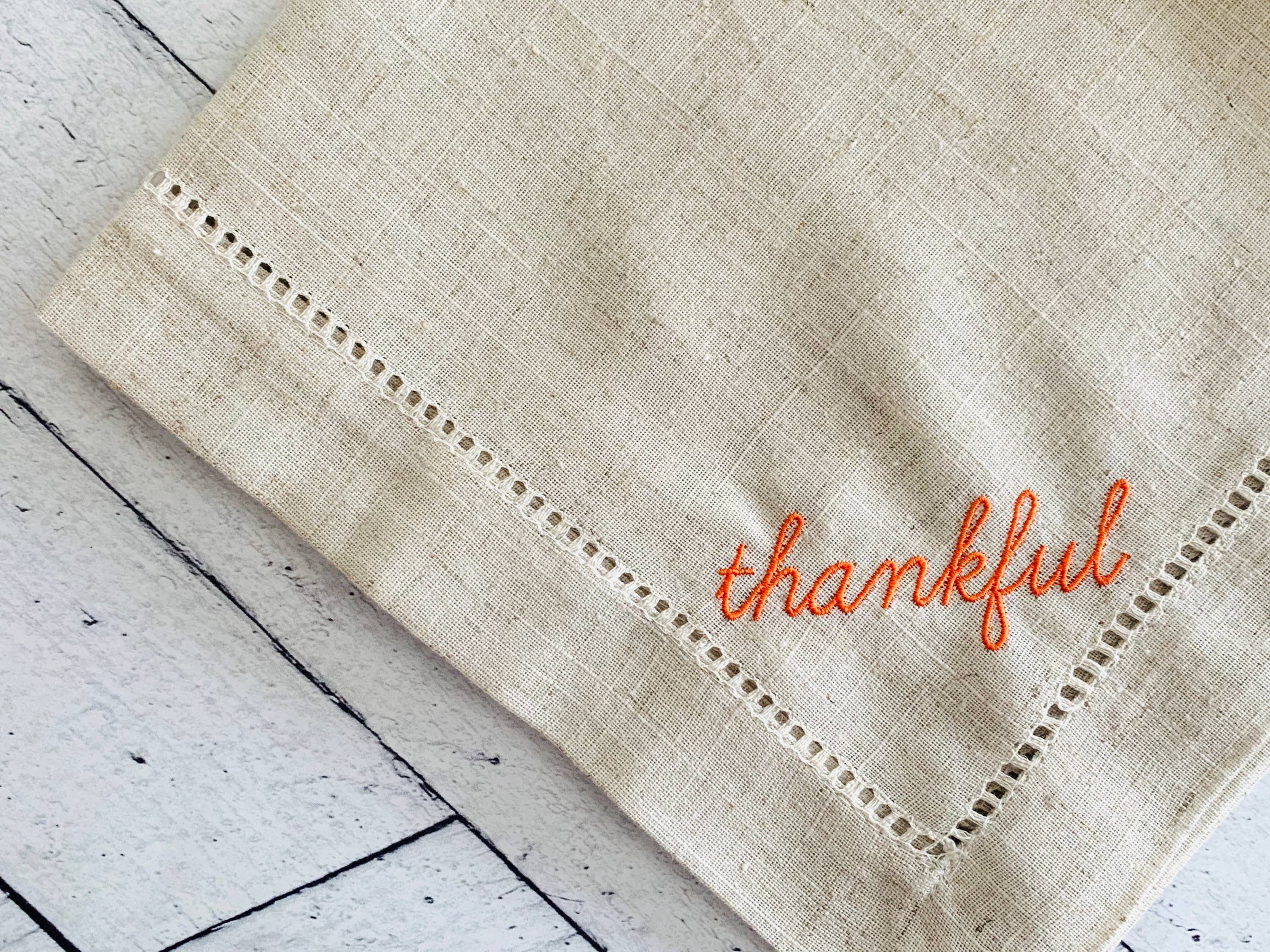 Thankful Cloth Napkins - Set of Four