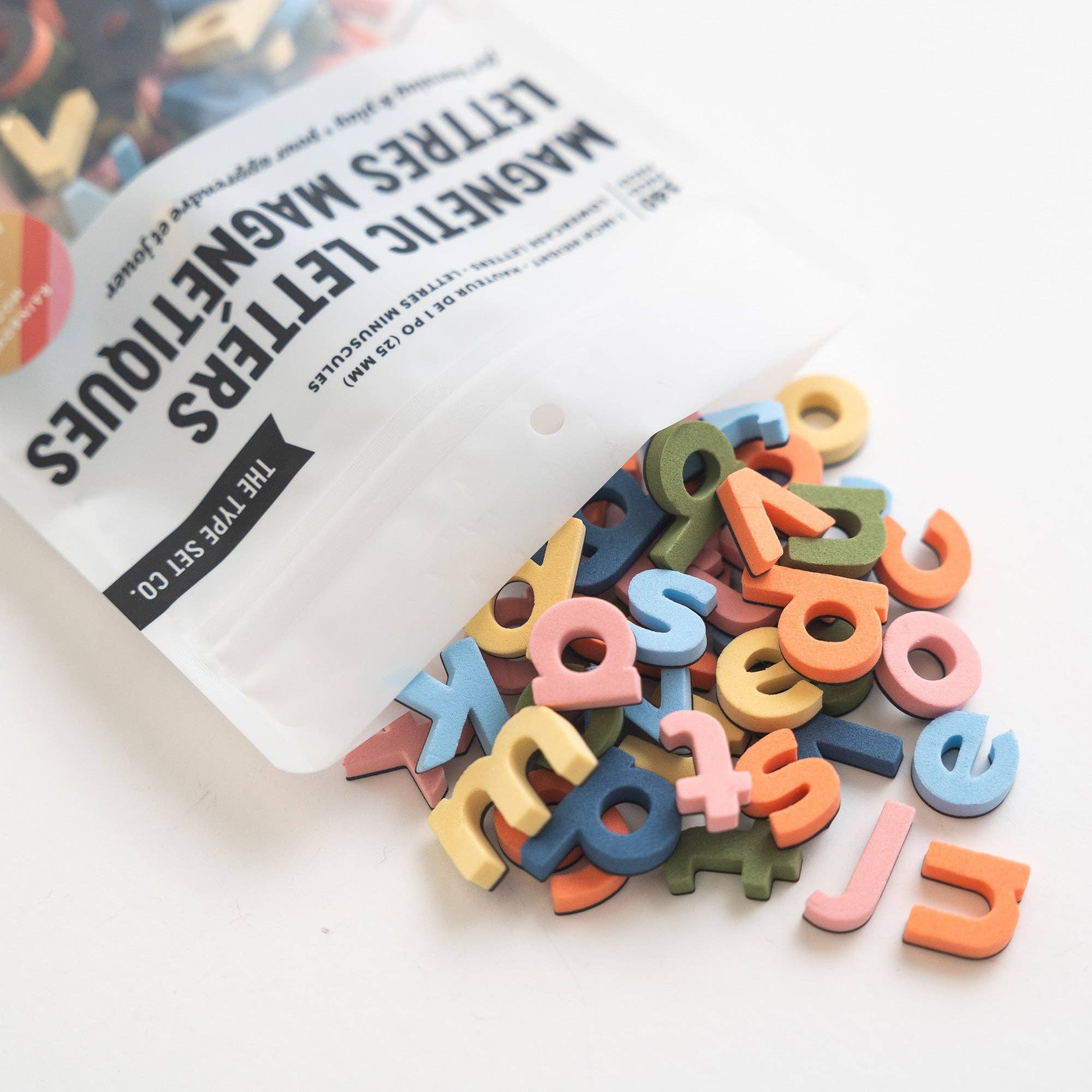 Rainbow Mod Lowercase Magnetic Letters