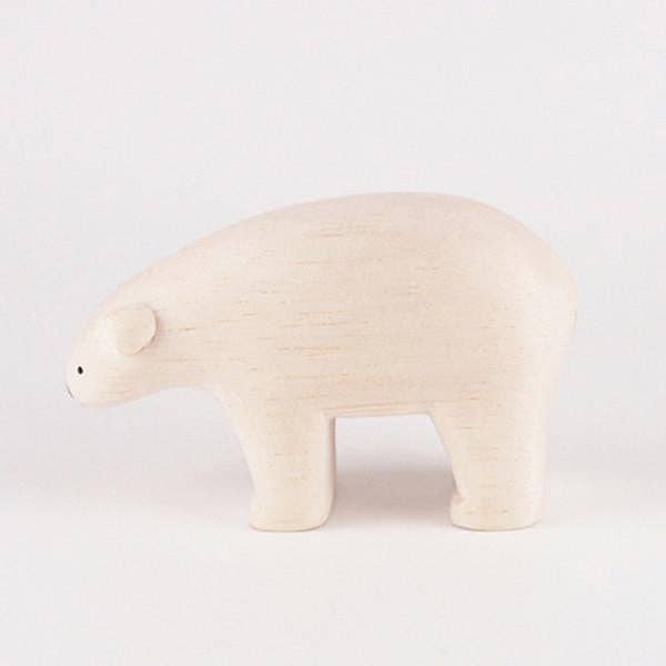 Polar Bear Hand Carved Figurine