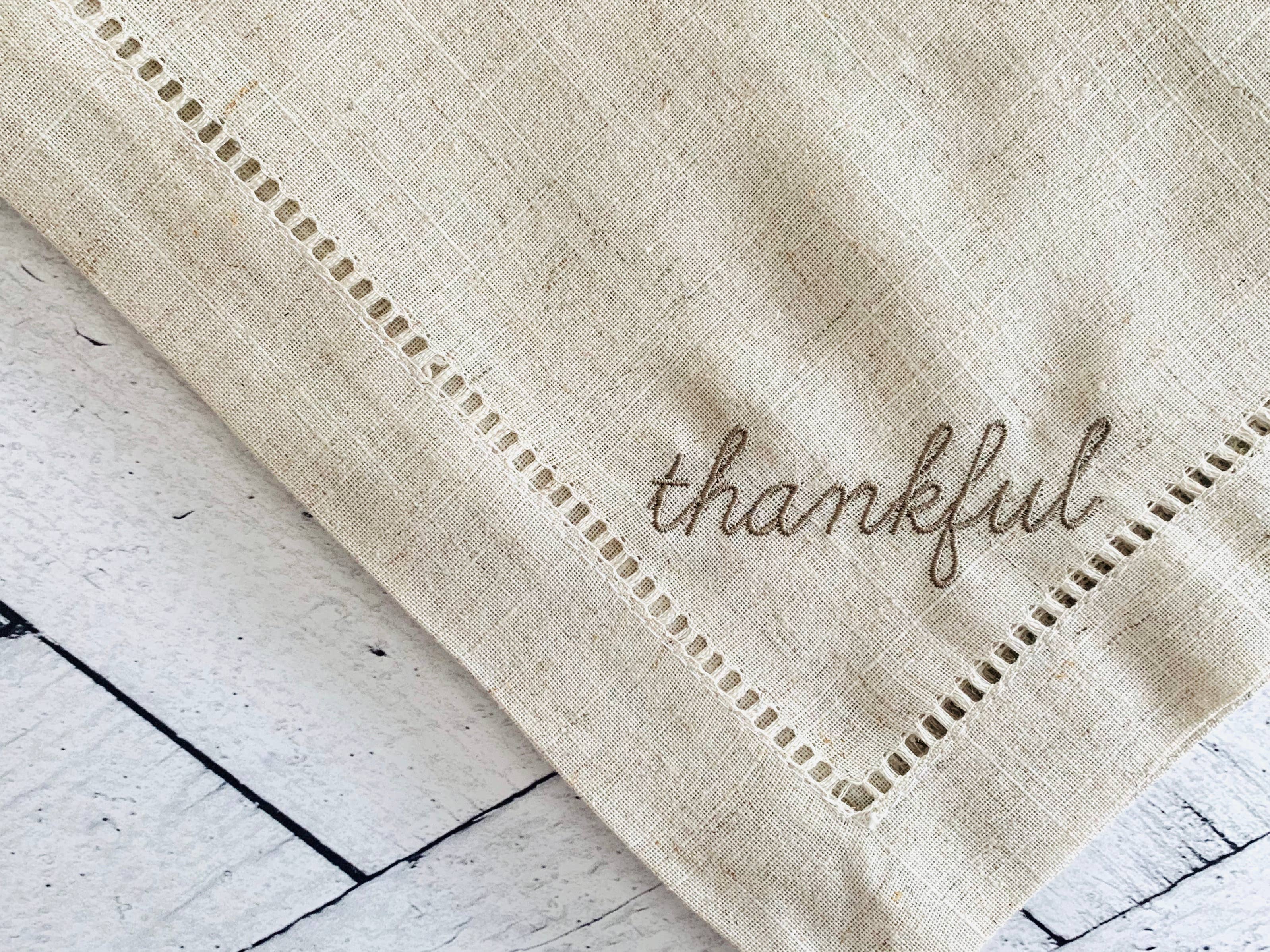 Thankful Cloth Napkins - Set of Four