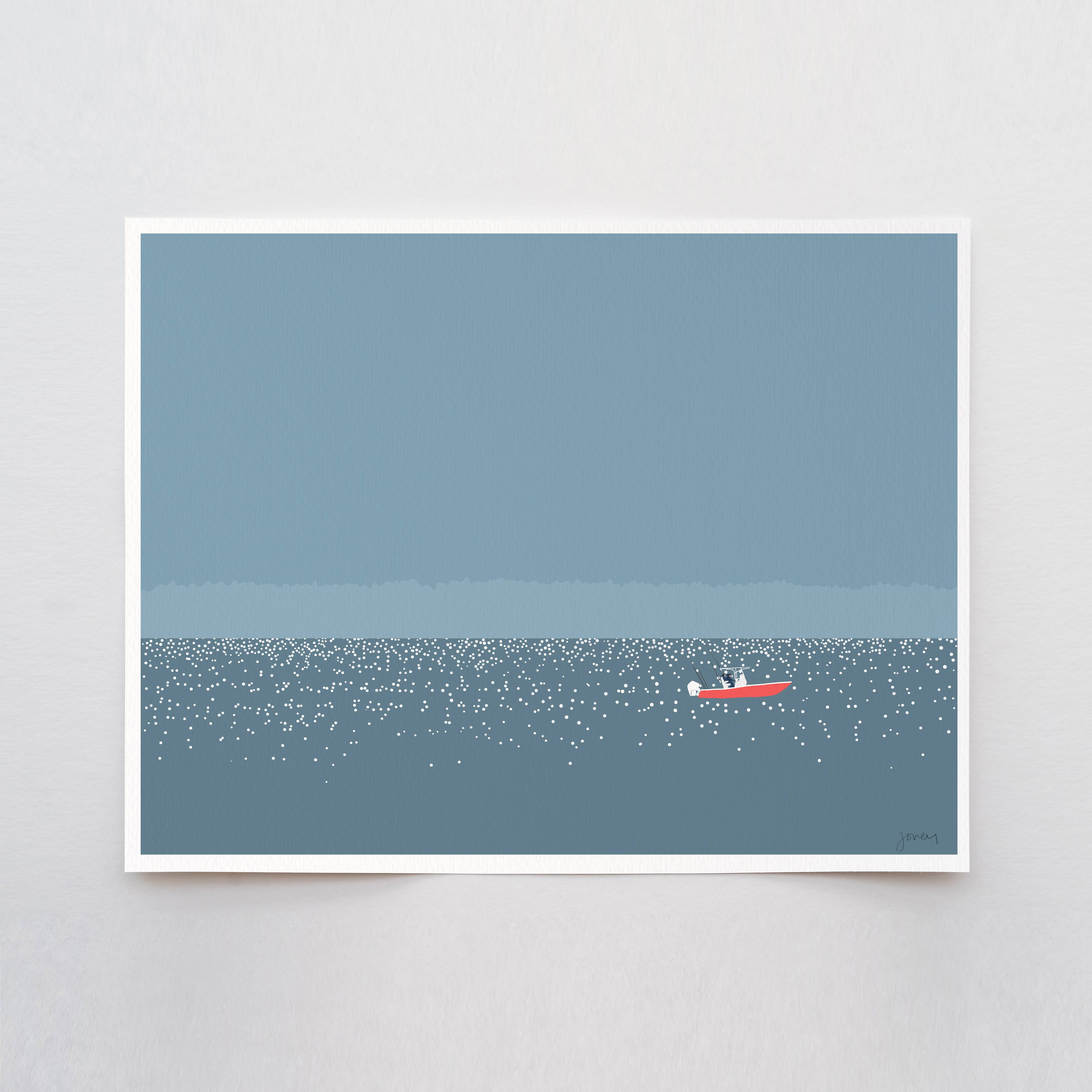 Fishing Boat Art Print 8"x10"