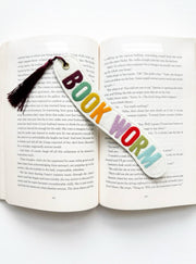 Book Worm Handmade Felt Bookmark
