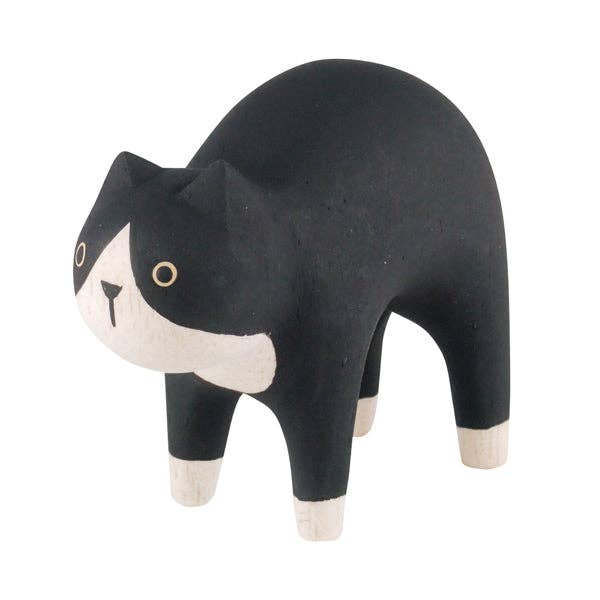 Cat Hand Carved Figurine