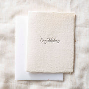Congratulations Greeting Card on Handmade Paper
