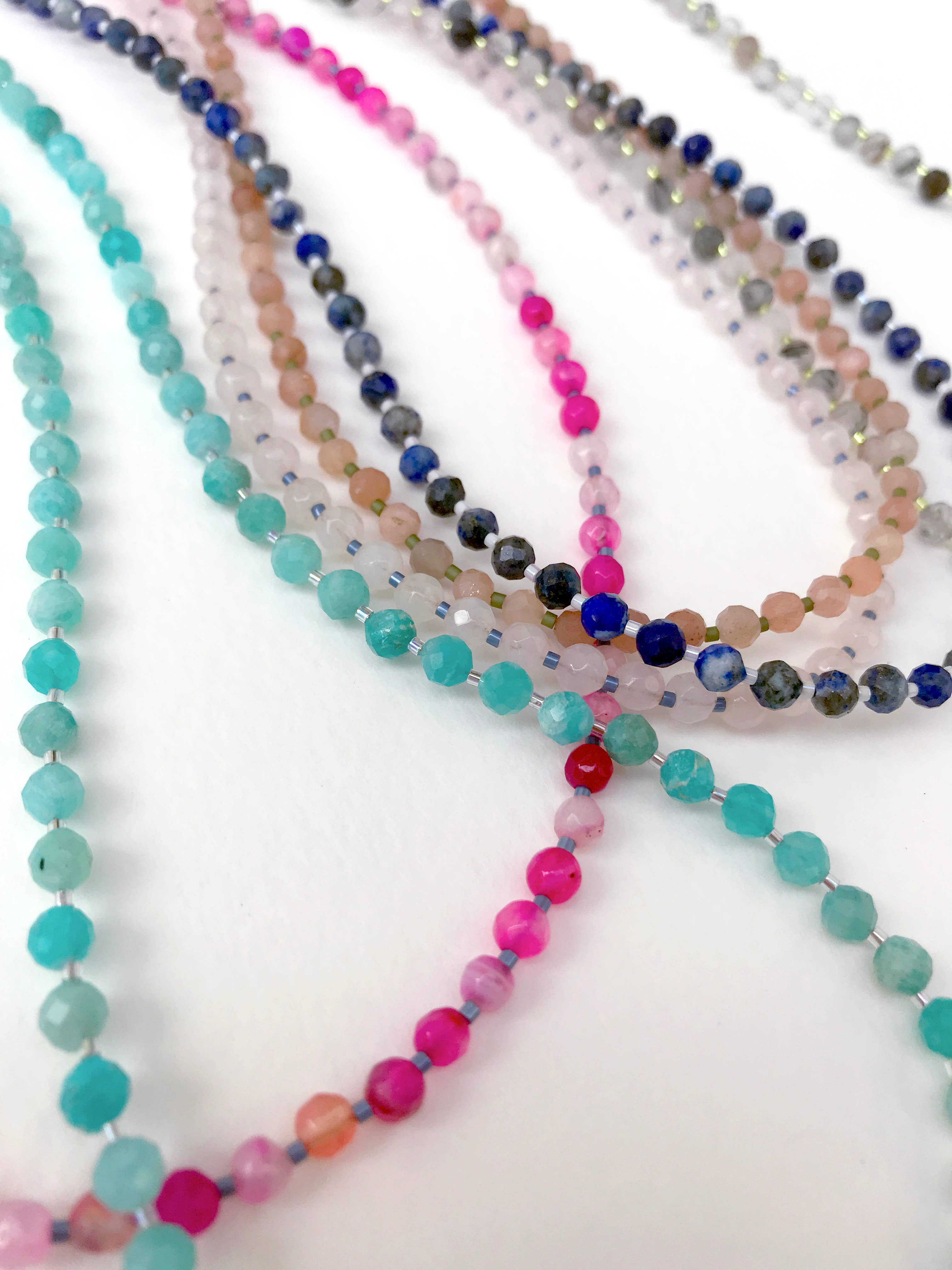 Shannon Candy Necklace - Handmade Semiprecious Gemstones