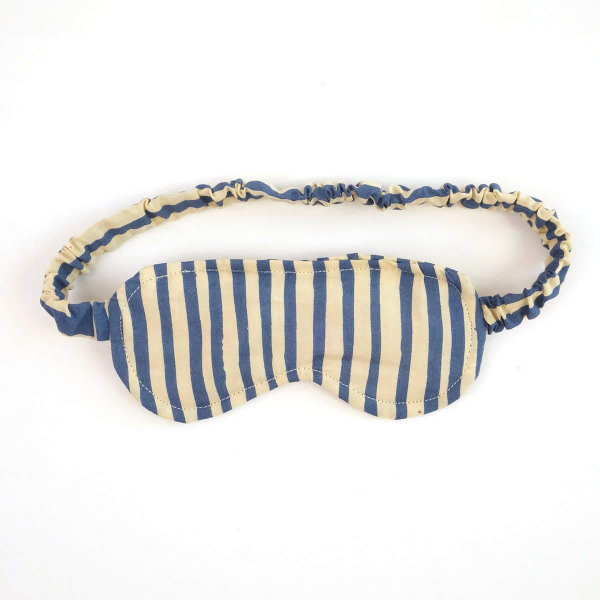 Black Striped Cotton Sleep Mask