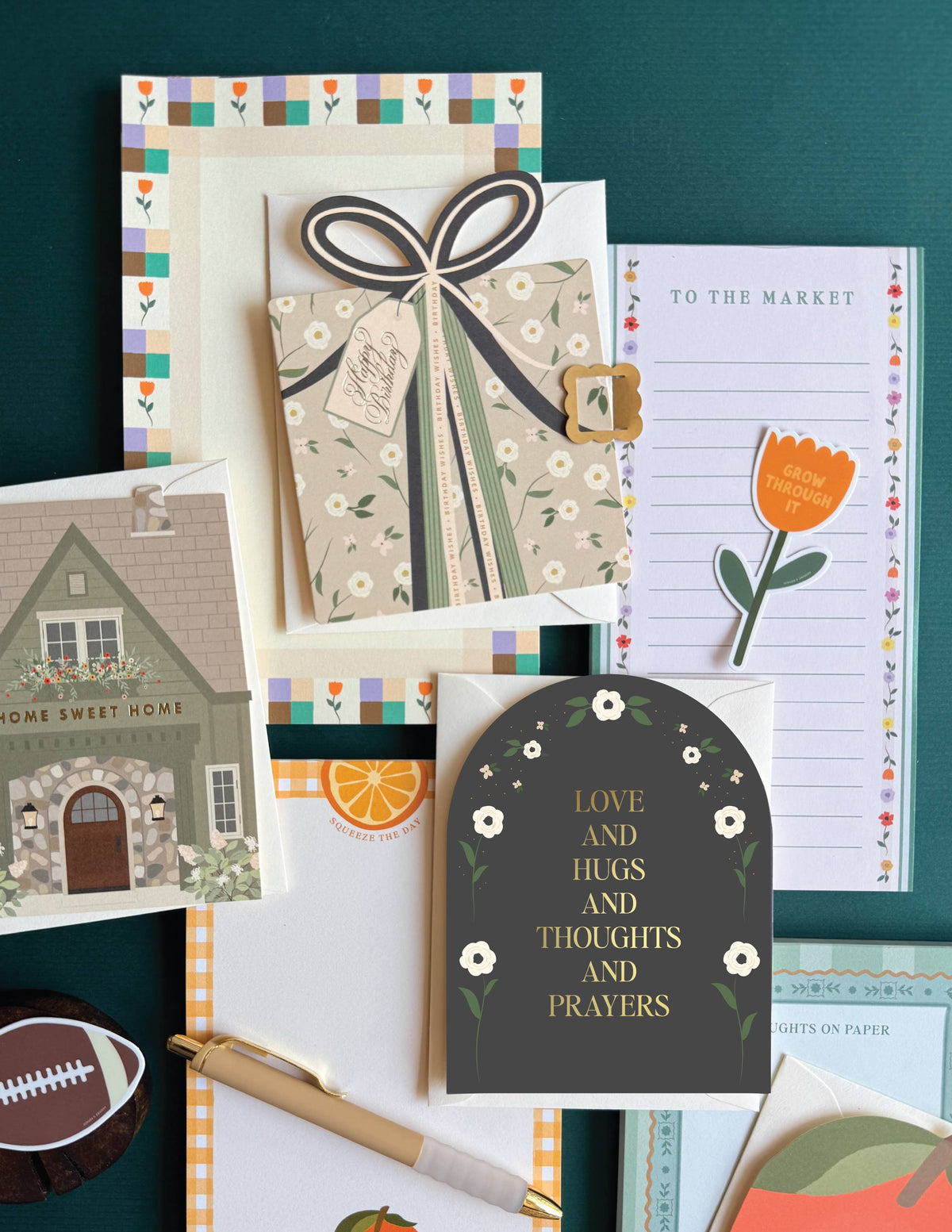 Love and Prayers Sympathy Greeting Card