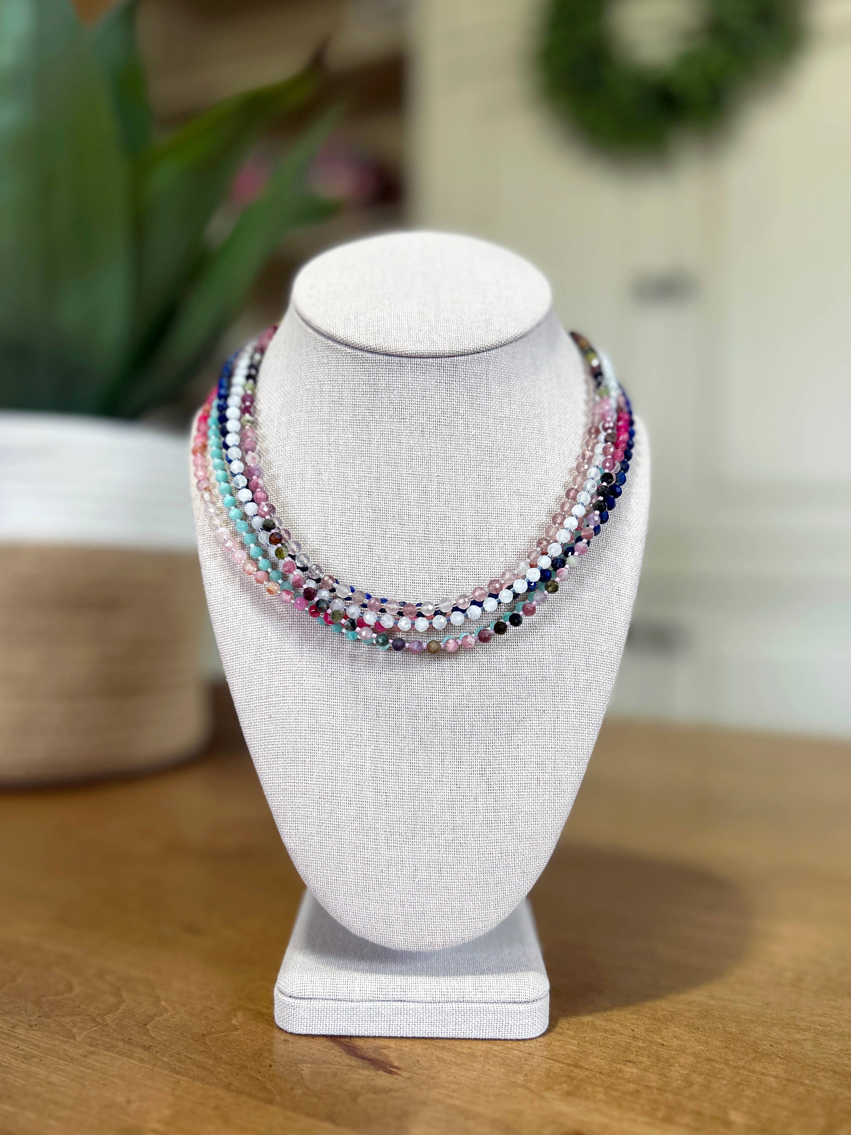 Shannon Candy Necklace - Handmade Semiprecious Gemstones