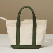 Olive Mini Cotton Canvas Tote