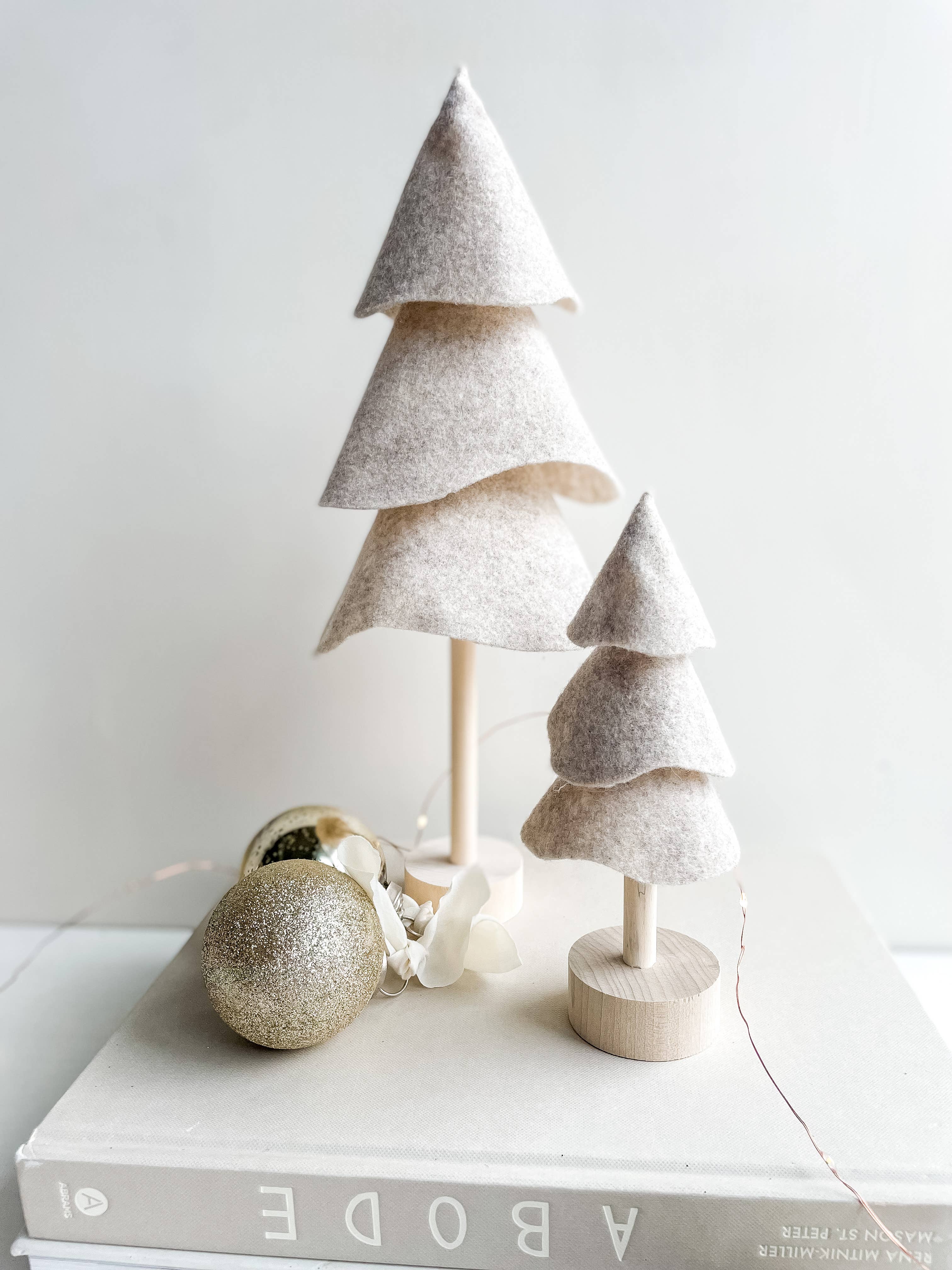 Handmade Winter Felt Tree Décor