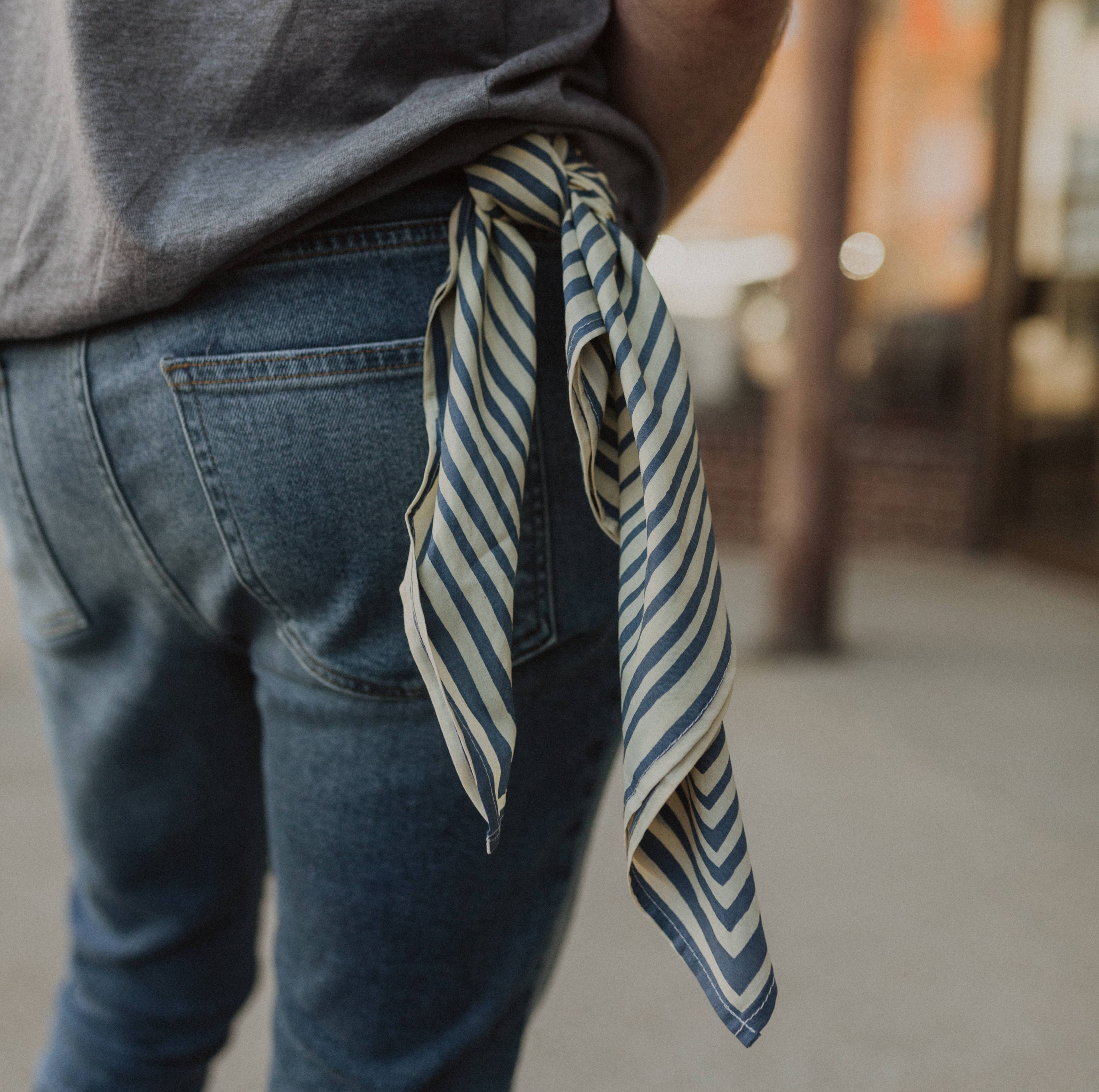 Light Blue Cotton Bandana