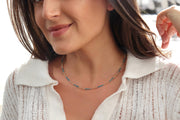 Dash Necklace - Handmade Gemstone and 14k Gold Filled Beads