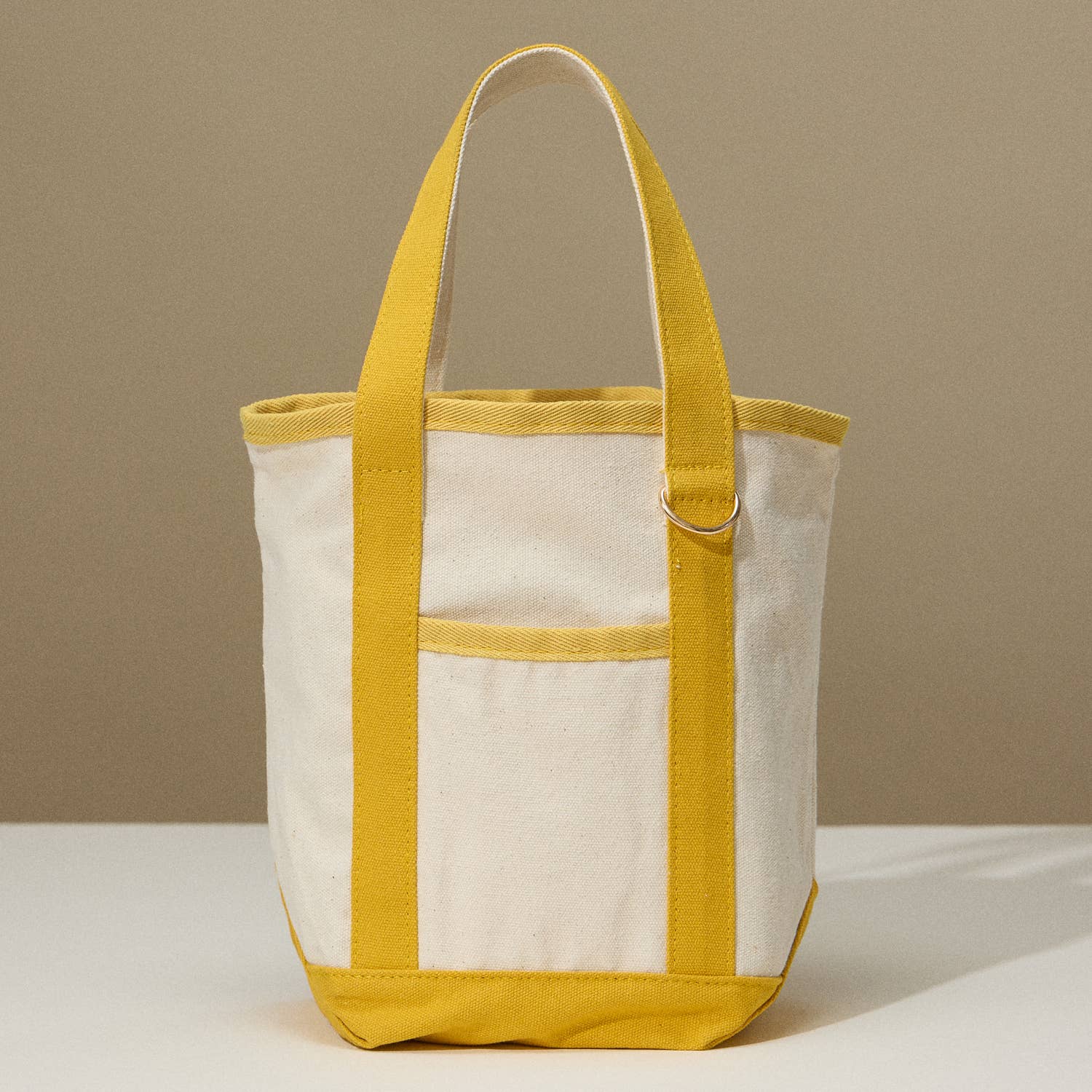 Mustard Cotton Canvas Tote Bag