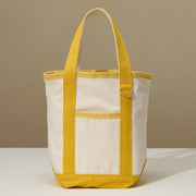Mustard Cotton Canvas Tote Bag