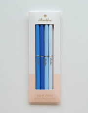 Baby Blues Slim Pens - Set of Four