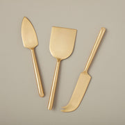 Matte Gold Cheese Knives