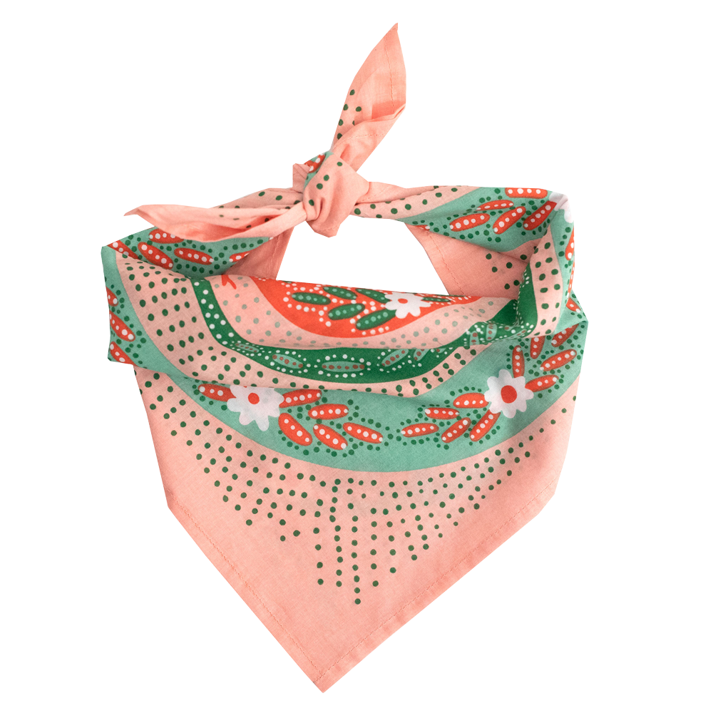 Pink Snakes Cotton Bandana