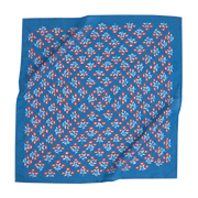 Blue and Red Cotton Bandana