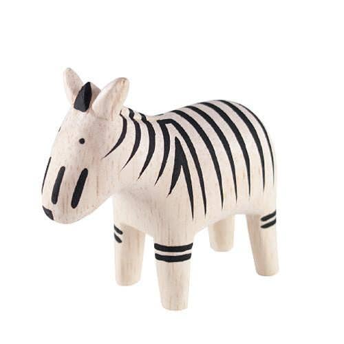 Zebra Hand Carved Figurine