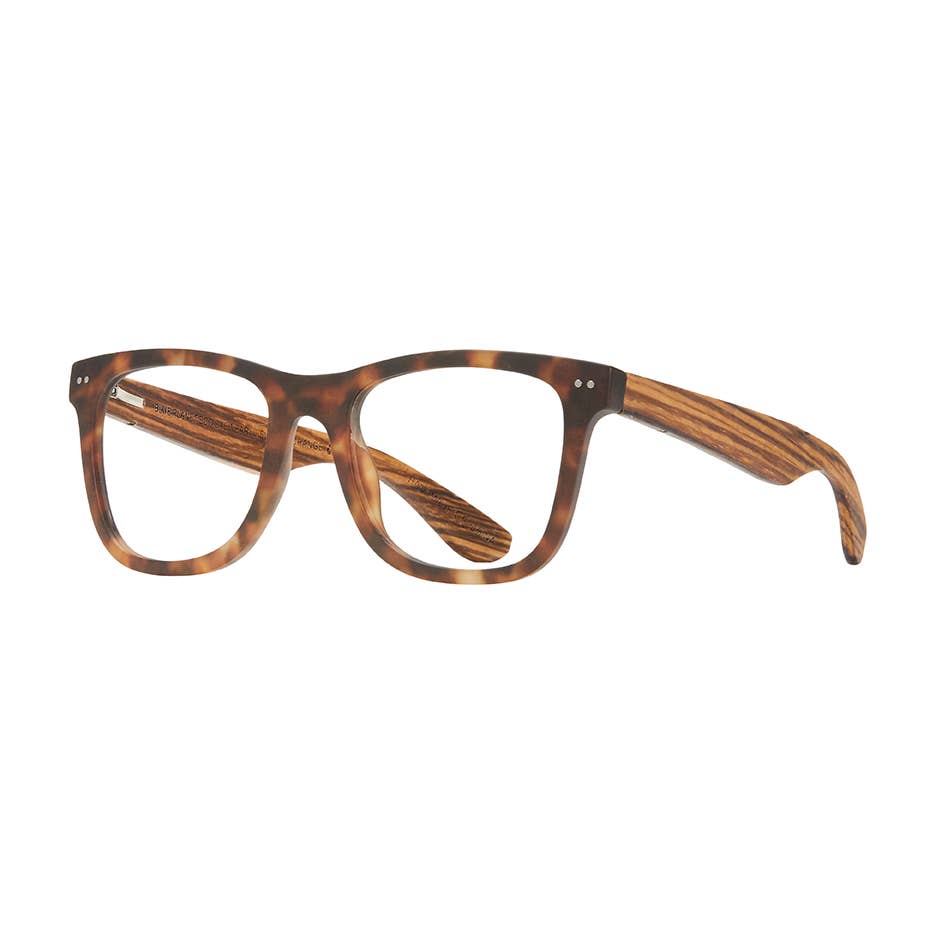 Matte Walnut Tort Eco-Friendly Blue Light Reading Glasses