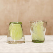 Green Hand Blown Stacking Glass Tumbler 8oz