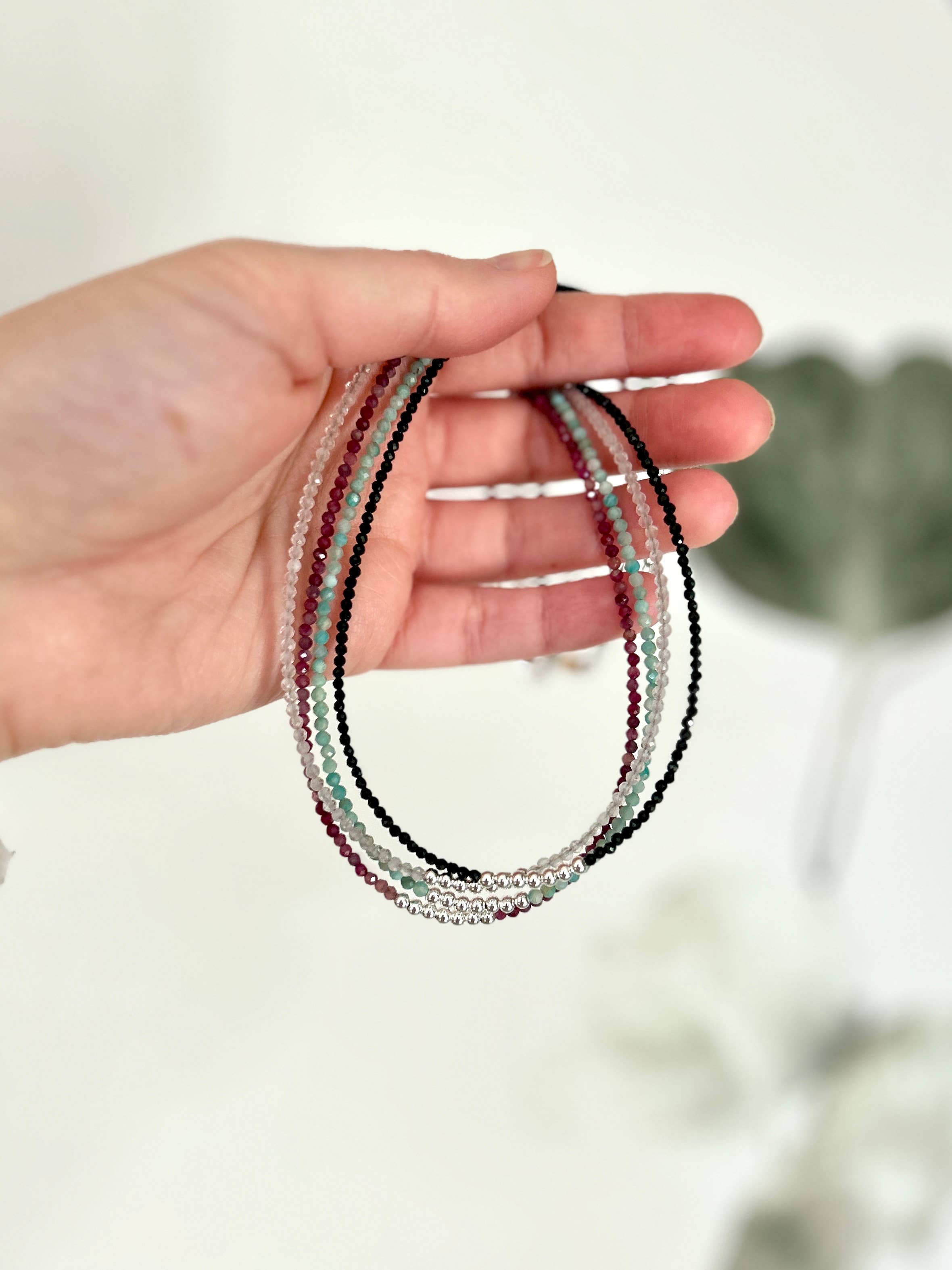 Lucky Necklace - Delicate Handmade Gemstone Choker