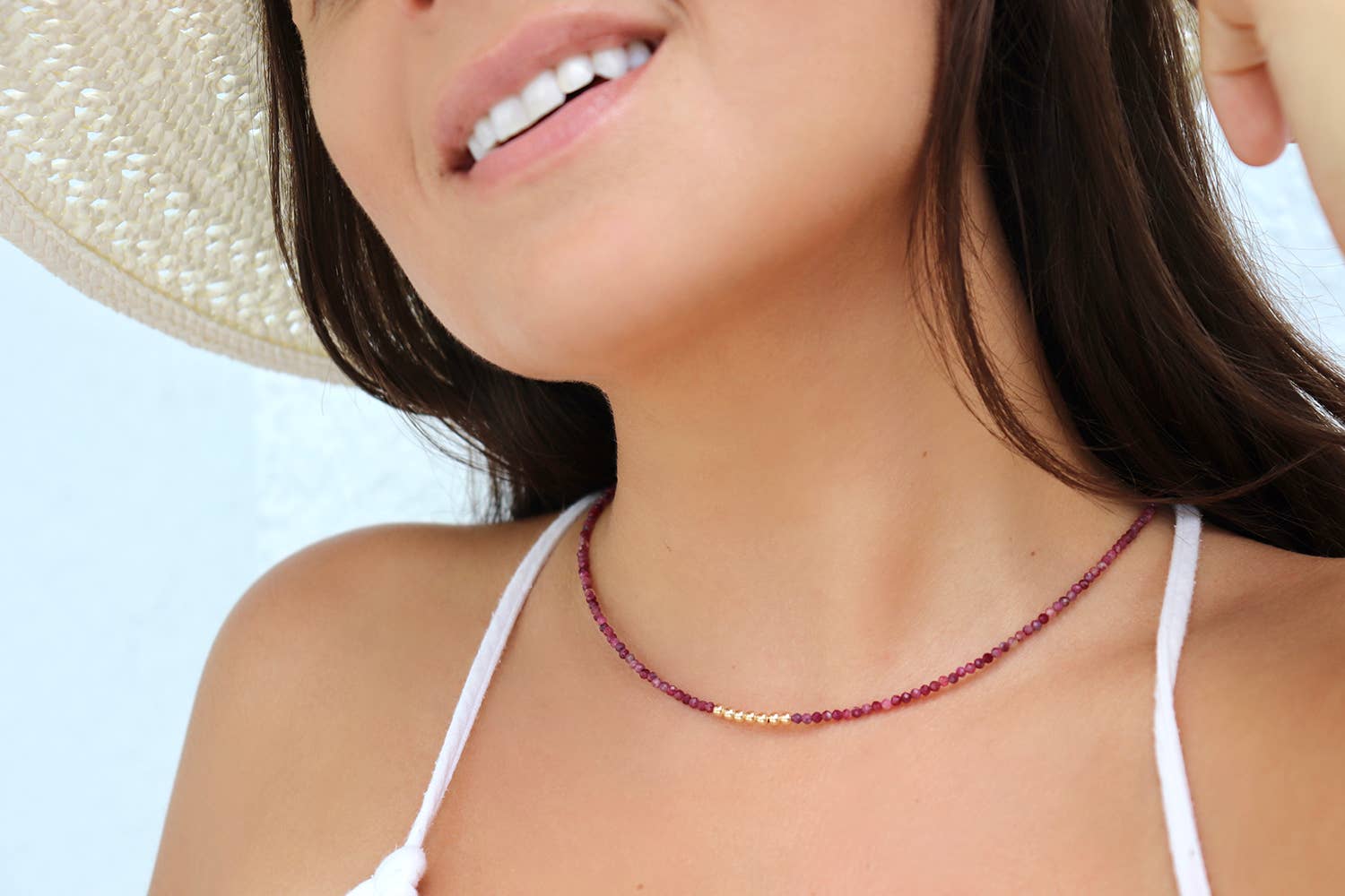 Lucky Necklace - Delicate Handmade Gemstone Choker