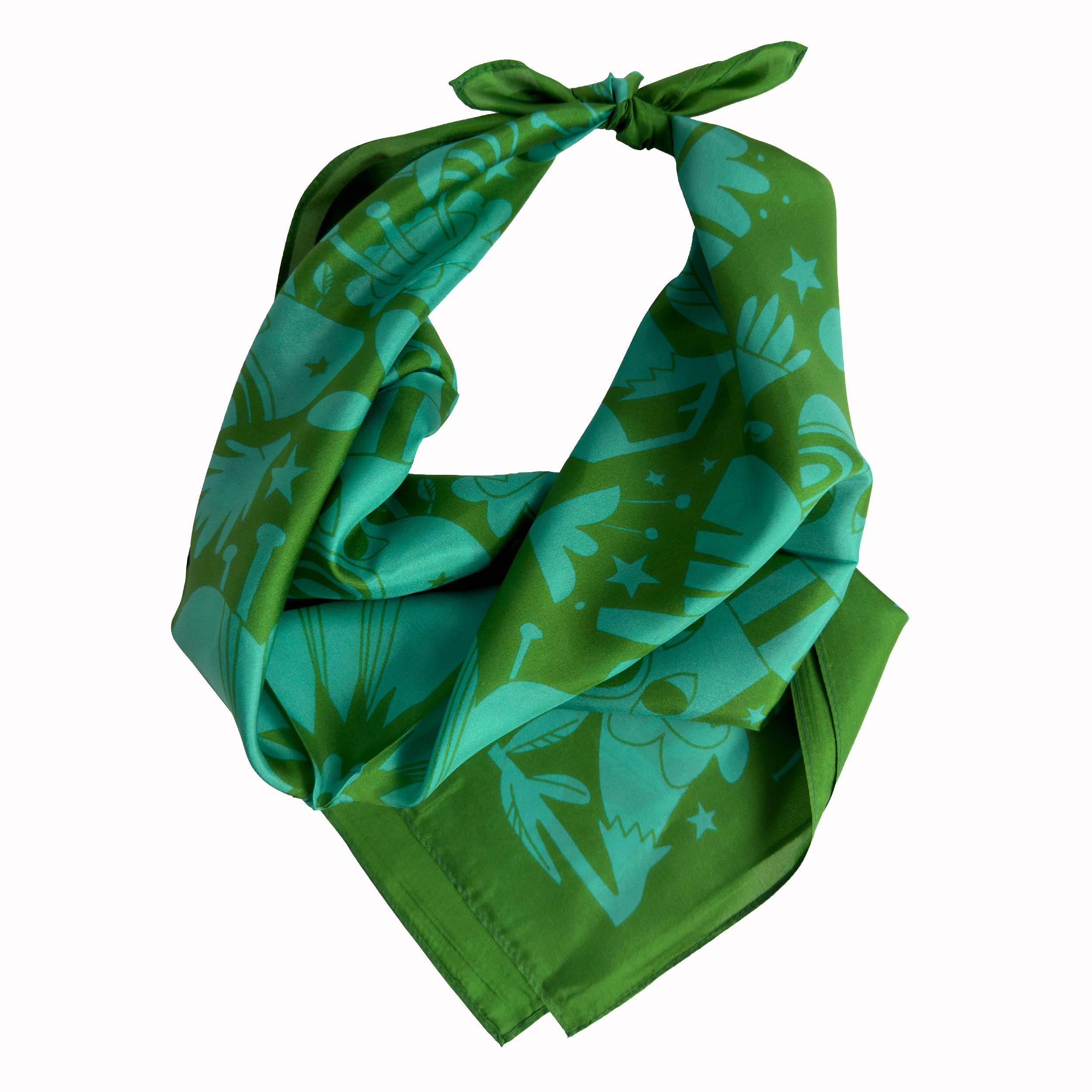Night Pollinators 100% Silk Scarf Bandana