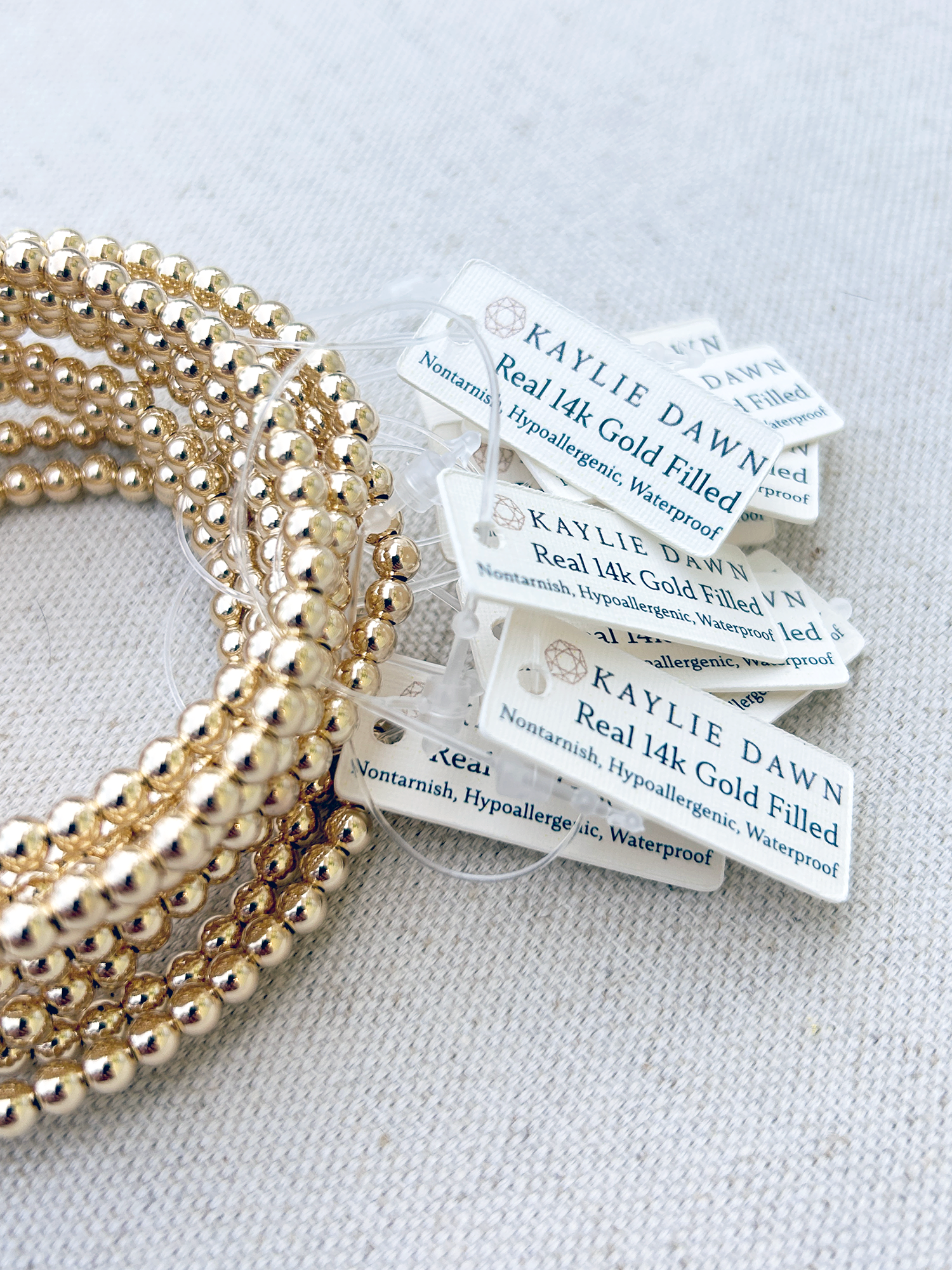 Gold Filled Stretchy Stackable Bracelets