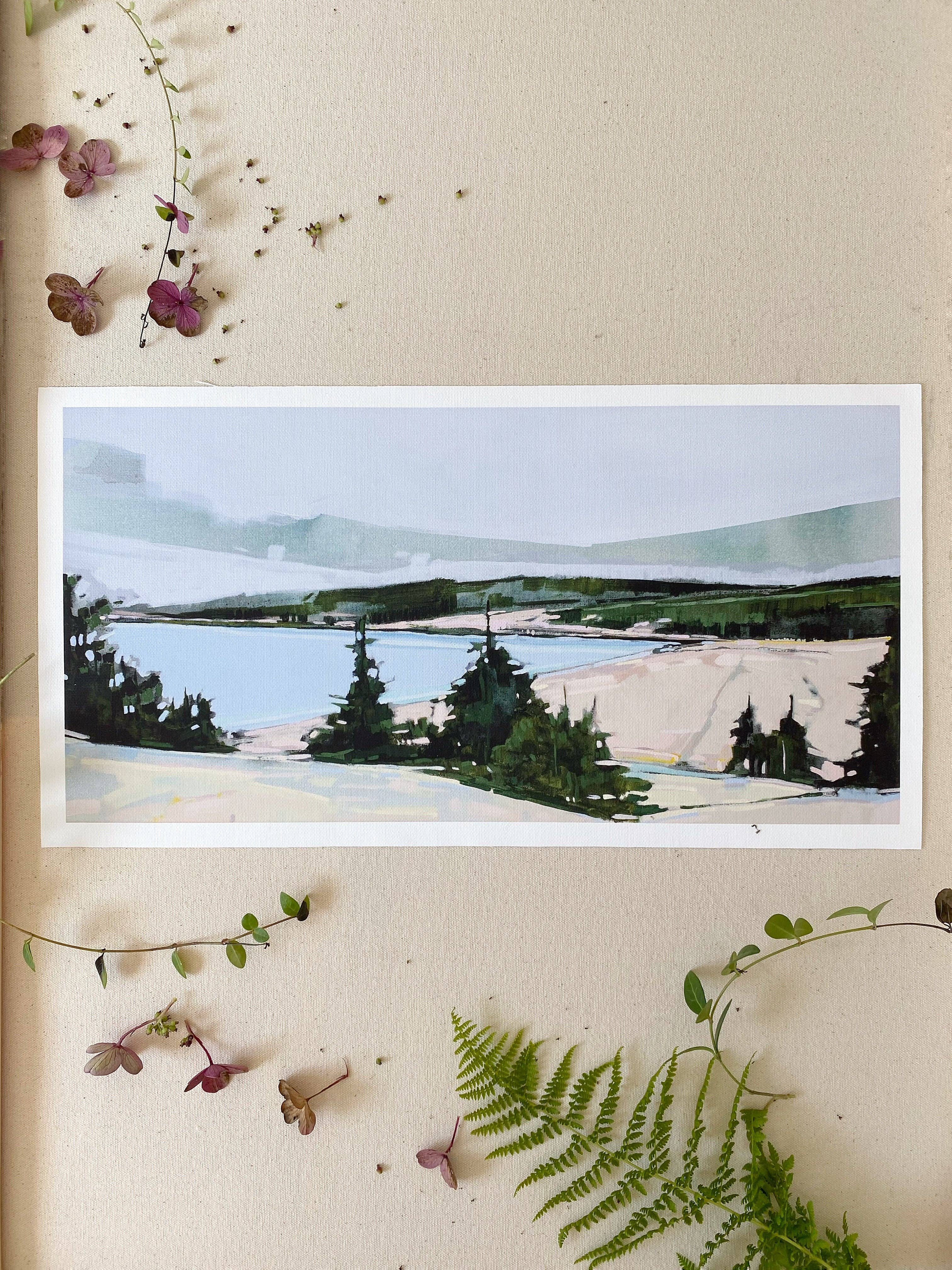 Sand Beach Lookout | Art Print on Canvas