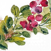 Cranberry Wreath Paper Cocktail Napkins 20 pack