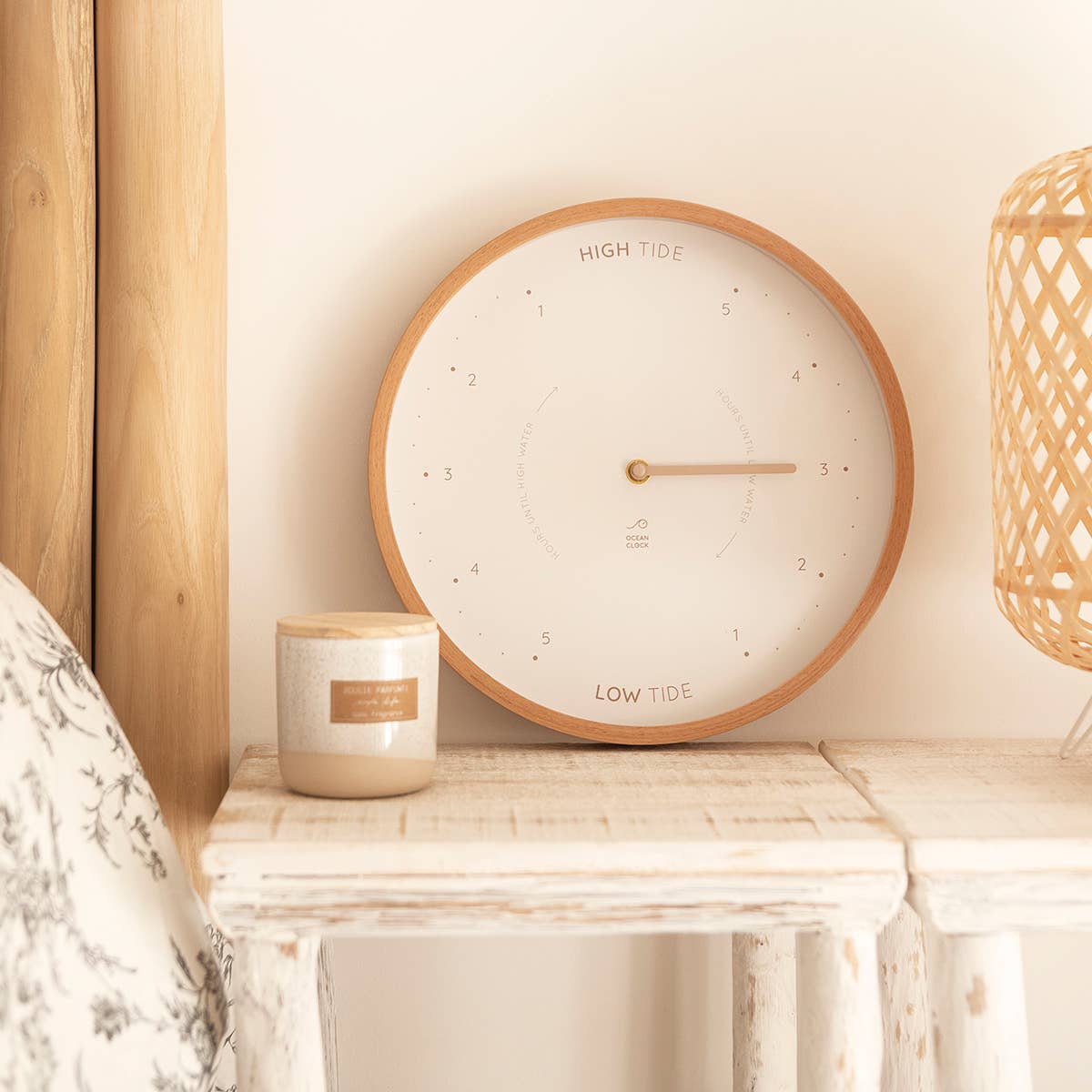 Beige Tide Clock