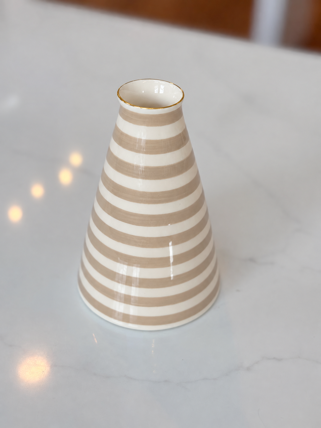 Jill Rosenwald for Noted Striped Diffuser Vase