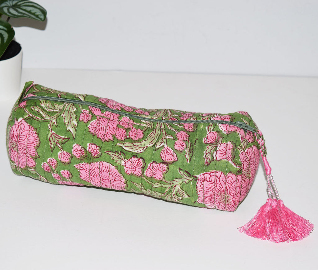 Fern Floral Waterproof Cosmetic Pouch