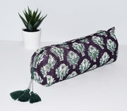 Black Floral Waterproof Cosmetic Pouch