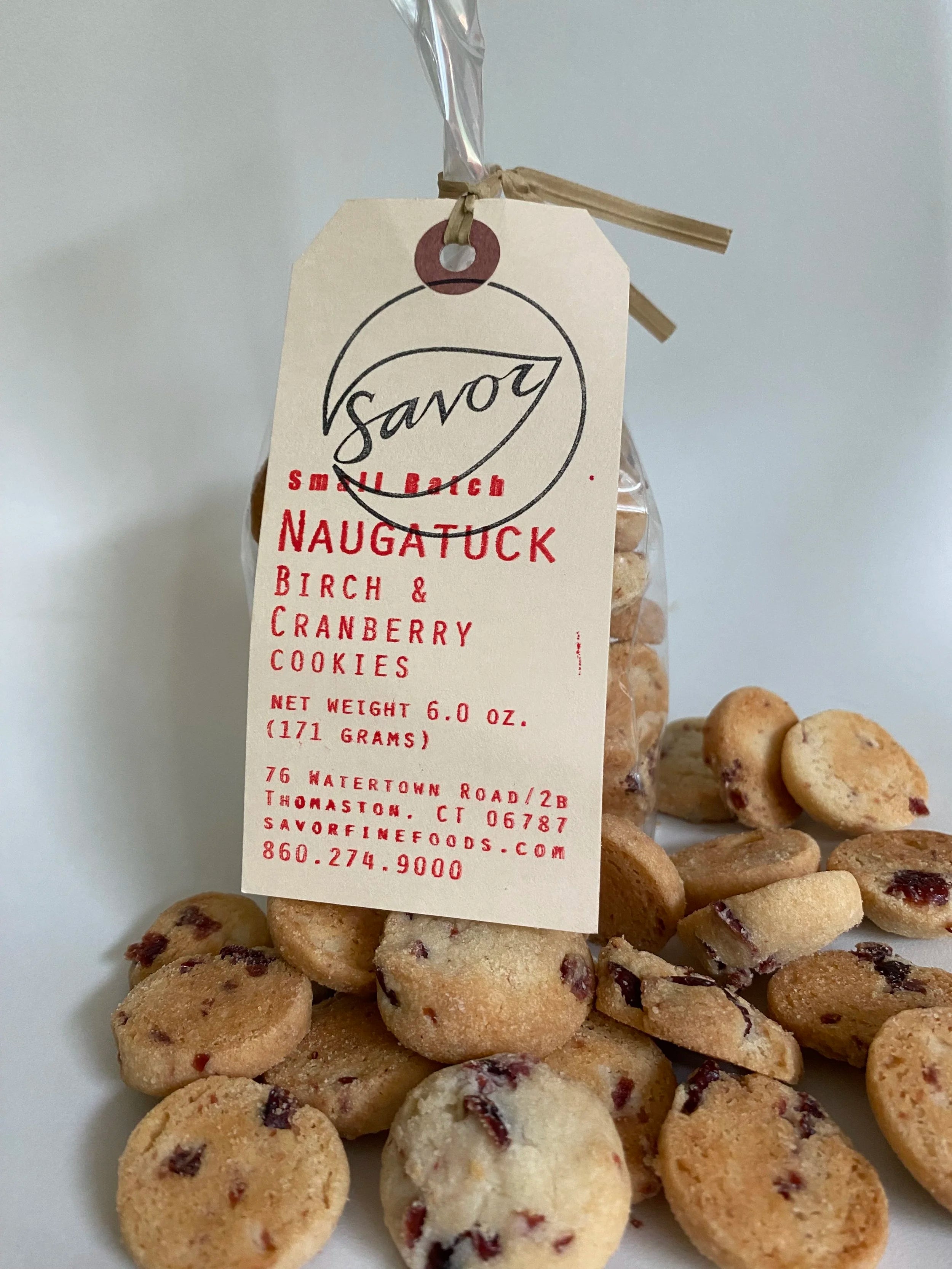 Cranberry Birch Shortbread Cookie